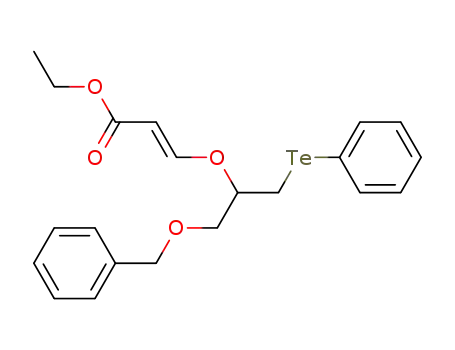 (E)-3-(1-benzyloxymethyl-2-phenyltellurenyl-ethoxy)-acrylic acid ethyl ester