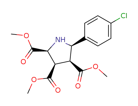 trimethyl (2S,3R,4S,5R)-5-(4-chlorophenyl)pyrroli-dine-2,3,4-tricarboxylate