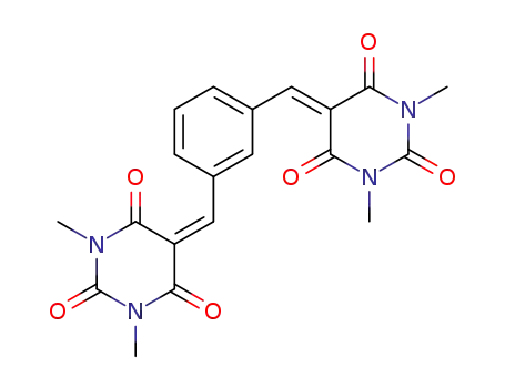 5,5'-(1,3-phenylenebis(methanylylidene))bis(1,3-dimethylpyrimidine-2,4,6(1H,3H,5H)-trione)