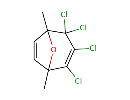 2,3,4,4-tetrachloro-1,5-dimethyl-8-oxa-bicyclo-[3.2.1]octa-2,6-diene