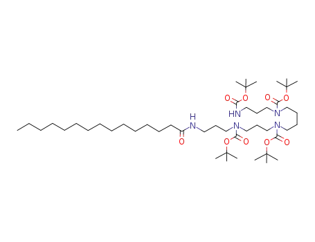 [3-(tert-butoxycarbonyl-{4-[tert-butoxycarbonyl-(3-tert-butoxycarbonylamino-propyl)-amino]-butyl}-amino)-propyl]-(3-pentadecanoylamino-propyl)-carbamic acid tert-butyl ester
