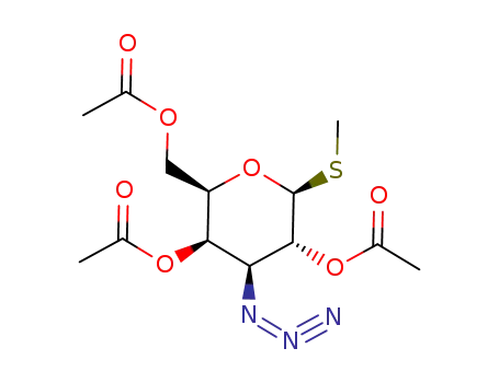 (2R,3R,4S,5R,6S)-2-(acetoxymethyl)-4-azido-6-(methylthio)tetrahydro-2H-pyran-3,5-diyl diacetate