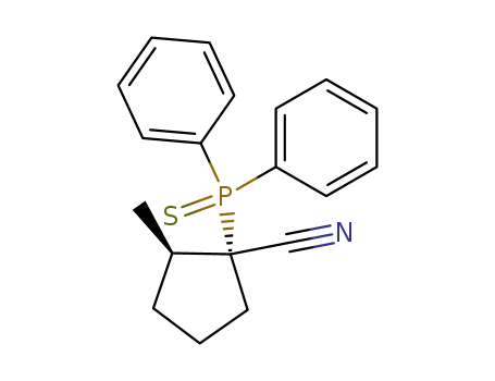 (1R,2R)-1-(Diphenyl-phosphinothioyl)-2-methyl-cyclopentanecarbonitrile