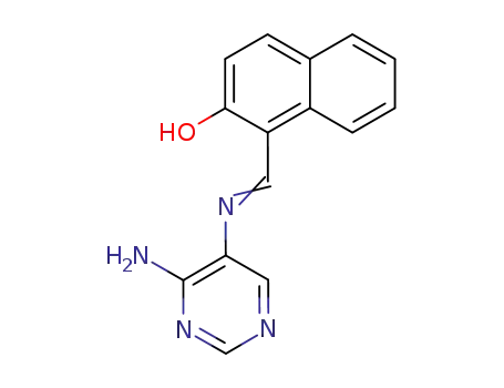 1-[(4-aminopyrimidin-5-yl-imino)methyl]naphthalen-2-ol