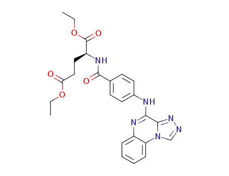 diethyl N-[4-(triazolo[4,3-a]quinoxalin-4-yl)amino]benzoyl-L-glutamate