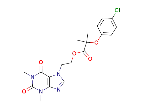 Molecular Structure of 54504-70-0 (ETOFYLLINE CLOFIBRATE)