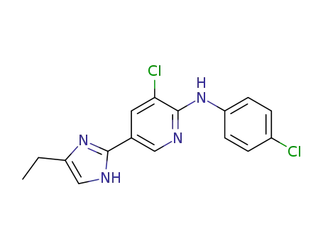 [3-chloro-5-(4-ethyl-1H-imidazol-2-yl)-pyridin-2-yl]-(4-chloro-phenyl)-amine
