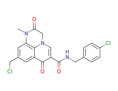 N-(4-chlorobenzyl)-9-(chloromethyl)-1-methyl-2,7-dioxo-2,3-dihydro-1H,7H-pyrido[1,2,3-de]quinoxaline-6-carboxamide