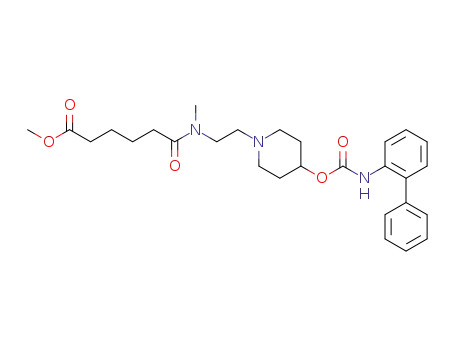 5-({2-[4-(Biphenyl-2-ylcarbamoyloxy)piperidin-1-yl]ethyl}methylcarbamoyl)pentanoic Acid Methyl Ester