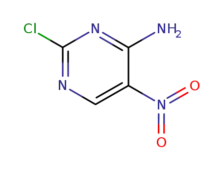 Molecular Structure of 1920-66-7 (2-CHLORO-5-NITROPYRIMIDIN-4-AMINE)
