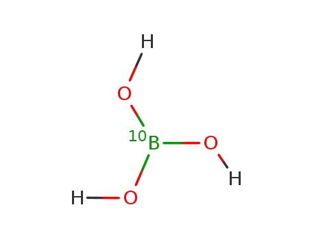 Molecular Structure of 13813-79-1 (BORIC-10B ACID)