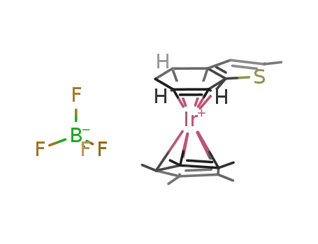 {C5(CH3)5Ir(CH3)C8H6S}(1+)*(BF4)(1-)={C5(CH3)5Ir(CH3)C8H6S}BF4