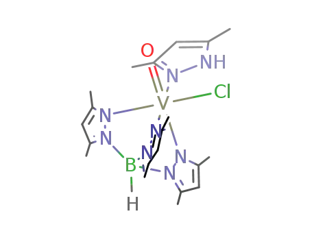 (hydrotris(3,5-dimethyl-1-pyrazolyl)borate)V(O)(Cl)(3,5-dimethylpyrazole)