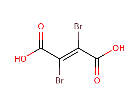 Molecular Structure of 608-38-8 ((E)- 2,3-DIBROMO-2-BUTENEDIOIC ACID)