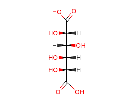 Molecular Structure of 5627-26-9 ((2S,3R,4R,5R)-2,3,4,5-Tetrahydroxyadipic acid)