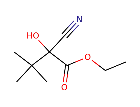 2-cyano-2-hydroxy-3,3-dimethyl-butyric acid ethyl ester