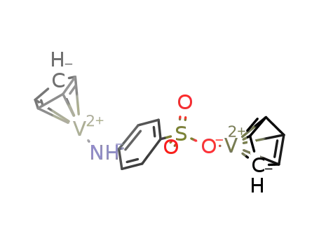 η(5)-cyclopentadienevanadio-p-(η(5)-cyclopentadienylvanadioamino)benzenesulfonate