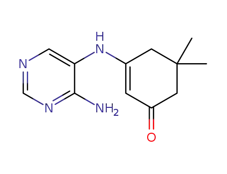 3-(4-amino-pyrimidin-5-ylamino)-5,5-dimethyl-cyclohex-2-enone