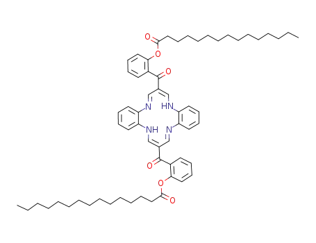 7,16-bis[2-(pentadecanoyloxy)benzoyl]-5,14-dihydrodibenzo[b,i][1,4,8,11]tetraazacyclotetradecine