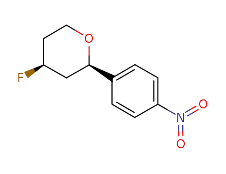 cis-4-fluoro-2-(4-nitrophenyl)tetrahydro-2H-pyran