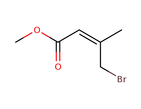 Molecular Structure of 27652-13-7 (2-Butenoic acid, 4-bromo-3-methyl-, methyl ester, (Z)-)