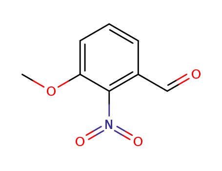 Molecular Structure of 53055-05-3 (3-Methoxy-2-nitrobenzaldehyde)