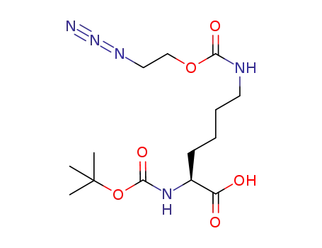(S)-15-azido-2,2-dimethyl-4,12-dioxo-3,13-dioxa-5,11-diazapentadecane-6-carboxylic acis