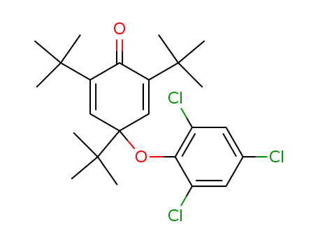 4-(2',4',6'-trichlorophenoxy)2,4,6-tri-t-butyl-2,5-cyclohexadien-1-one
