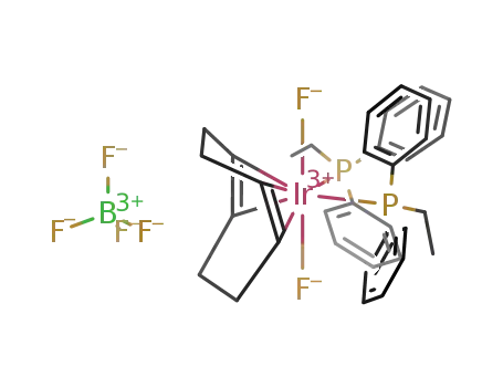 trans,cis-bis(ethyldiphenylphosphine)(cycloocta-1,5-diene)iridiumdifluoride tetrafluoroborate