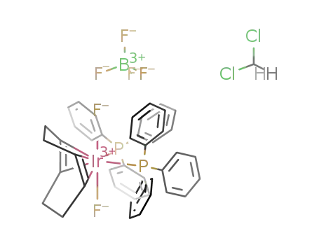 trans,cis-bis(triphenylphosphine)(cycloocta-1,5-diene)iridiumdifluoride tetrafluoroborate - CH2Cl2 (1:1)