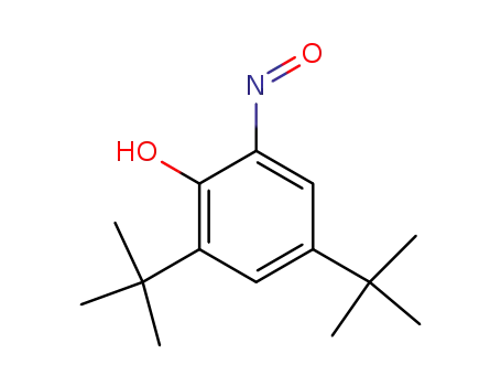 Molecular Structure of 59919-22-1 (Phenol, 2,4-bis(1,1-dimethylethyl)-6-nitroso-)