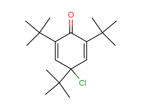Molecular Structure of 5457-60-3 (4-chloro-2,4,6-tritert-butyl-cyclohexa-2,5-dien-1-one)