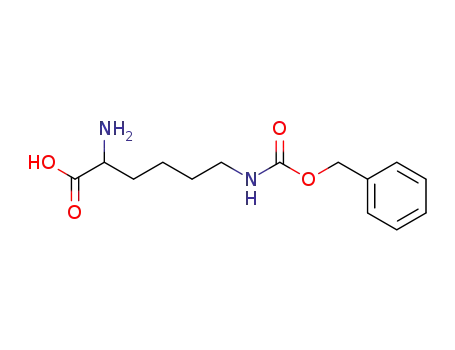 Molecular Structure of 32302-83-3 (2-aMino-6-(((benzyloxy)carbonyl)aMino)hexanoic acid)