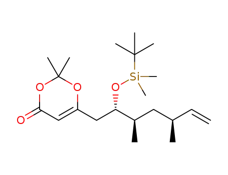 6-((2S,3R,5S)-2-(tert-butyldimethylsilyloxy)-3,5-dimethylhept-6-enyl)-2,2-dimethyl-4H-1,3-dioxin-4-one
