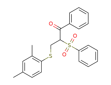3-[(2,4-dimethylphenyl)thio]-1-phenyl-2-(phenylsulfonyl)propan-1-one