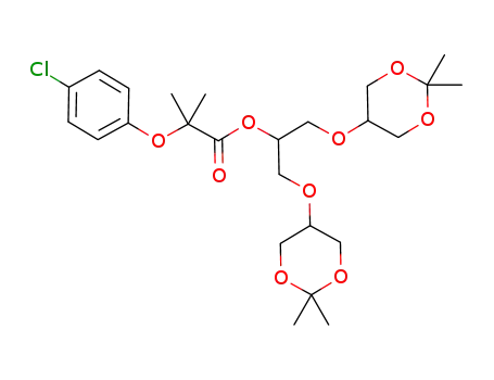 1,3-bis(2,2-dimethyl-1,3-dioxan-5-yloxy)propan-2-yl 2-(4-chlorophenoxy)-2-methylpropanoate