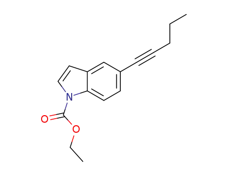ethyl 5-(pent-1-yn-1-yl)-1H-indole-1-carboxylate