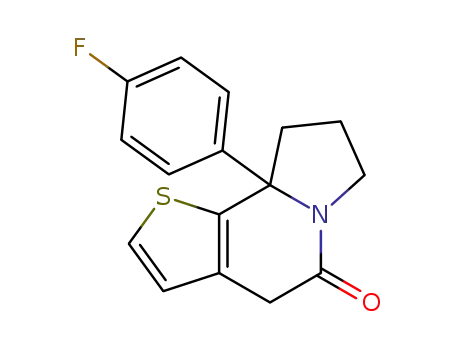 9a-(4-fluorophenyl)-7,8,9,9a-tetrahydrothieno[3,2-g]indolizin-5(4H)-one