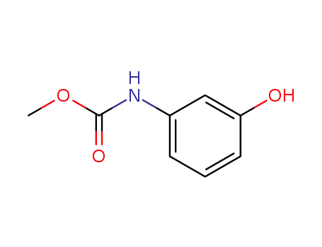 Molecular Structure of 13683-89-1 (Carbamic acid,N-(3-hydroxyphenyl)-,methyl ester)