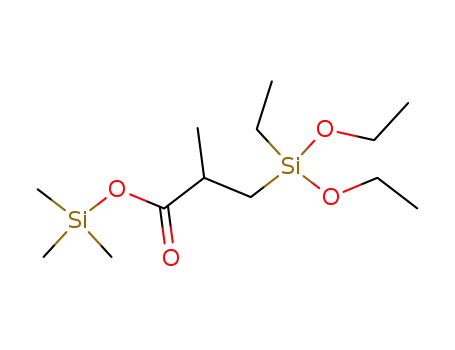 2-Methyl-3-(diethoxy-ethylsilyl)-propionsaeure-trimethylsilylester