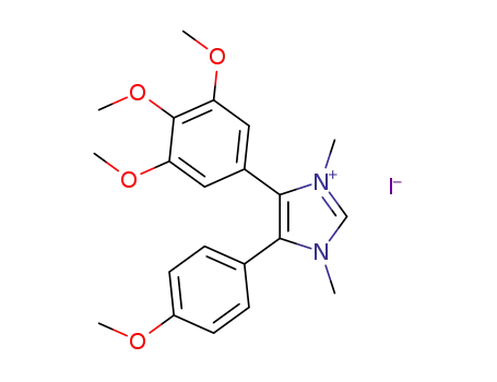1,3-dimethyl-4-(3′,4′,5′-trimethoxyphenyl)-5-(4″-methoxyphenyl)imidazolium iodide