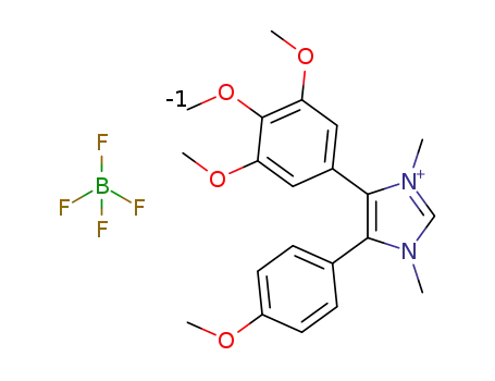4-(3,4,5-trimethoxyphenyl)-5-(4-methoxyphenyl)-1,3-dimethylimidazolium tetrafluoroborate