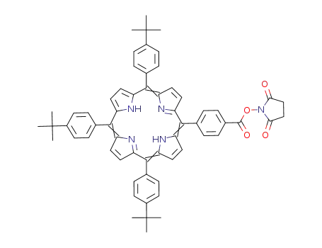 5,10,15-tri(4-tert-butylphenyl)-20-[4-(succinimidyloxycarbonyl)phenyl]porphyrin