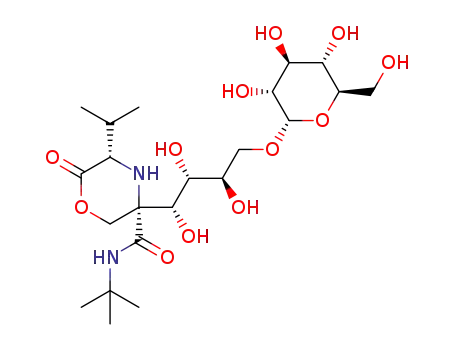 (3R,5S)-N-(tert-butyl)-5-isopropyl-6-oxo-3-((1R,2S,3R)-1,2,3-trihydroxy-4-(((2S,3R,4S,5S,6R)-3,4,5-trihydroxy-6-(hydroxymethyl)-tetrahydro-2H-pyran-2-yl)oxy)butyl)morpholine-3-carboxamide