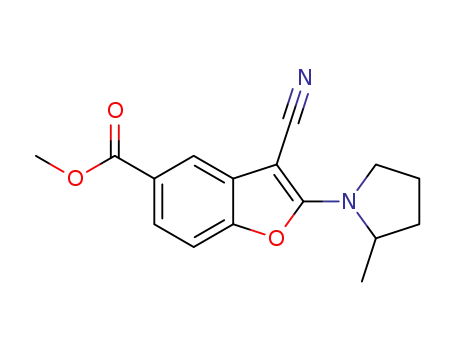 methyl 3-cyano-2-(2-methylpyrrolidin-1-yl)benzofuran-5-carboxylate