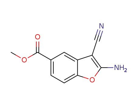 2-amino-3-cyanobenzofuran-5-carboxylic acid methyl ester