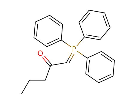 Molecular Structure of 17615-01-9 (1-(TRIPHENYL-LAMBDA5-PHOSPHANYLIDENE)-PENTAN-2-ONE)
