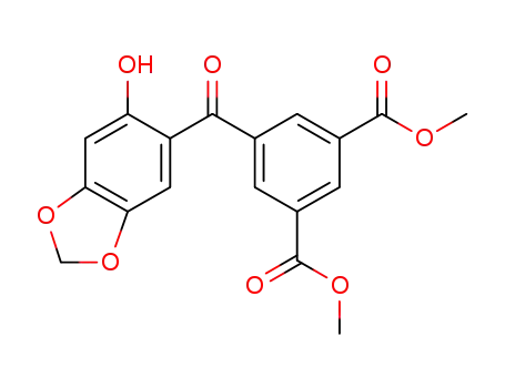 dimethyl 5-(6-hydroxybenzo[d][1,3]dioxole-5-carbonyl)isophthalate