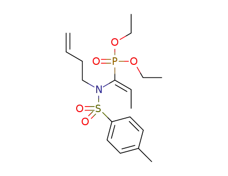 (E)-diethyl (1-((N-(but-3-en-1-yl)-4-methylphenyl)sulfonamido)prop-1-en-1-yl)phosphonate