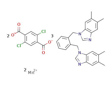 [Mn2(2,5-dichloroterephthalate)2(1,2-bis(5,6-dimethylbenzimidazol-1-ylmethyl)benzene)3]n